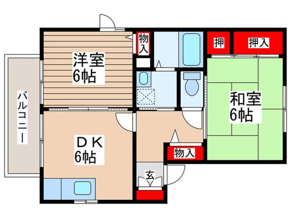 グリーンハイツ欅Ｃの物件間取画像